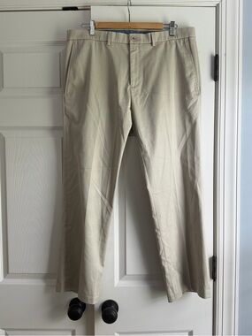 Haggar Khaki Straight-Leg Chino Pants